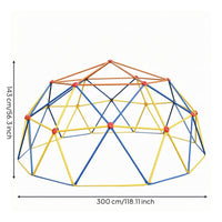 Kids Climbing Dome  -Colorful Climbing Structure Frame Holds Playground Equipment for Ages 4 to 10, Children, Backyard