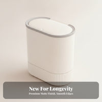 Hinged Wall-Mounted Trash Can | Space-Saving Design, Sealed Odor-Blocking Cover, Hanging Trash Can with Lid, for Toilet