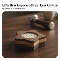 Ergonomic Espresso Station with Brush