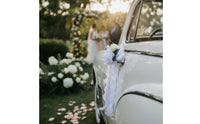 Car Flower Decoration with Ribbon Artificial Decorations Versatile for Brides
