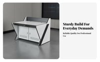 Heavy-Duty Construction Control Center Console Cold-Rolled Steel Frame Security Desk Silent Slide S Control Room Workstation Fireproof Material for Dispatchers, IT Professionals, Data Centers
