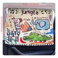 Retractable car sunshade with suction