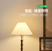 台灯卧室床头灯中古风复古怀旧新中式百褶客厅书房氛围台灯J138