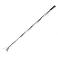 Adjustable Length doubleHead Field Cutter Crescent-Shaped Telescopic Crop Cutter Pointed Blades Corn Cutting Tool Slim Shaft for Farmers