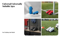Hard Shell Soccer Shin Guards Ventilated Molded Shin Guards Elastic Straps Leg Protection Contoured for Football