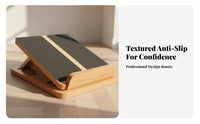 Wooden Slant Board Solid Wood Construction Non-Slip Incline Board for Beginners