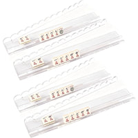 Acrylic Mahjong Tile Pusher with Shell Pattern (4-Piece Set)