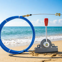 Outboard Throttle Control Set Easy to Install Outboard Remoting Control Cable Metal Parts