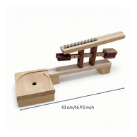 Wooden Marble Run Marble Run with Spiral Board Educational Learning Game for Playroom, Preschool