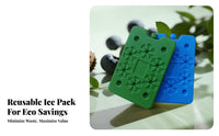 Reusable Ice Pack Leak-Resistant Reusable Freezer Brick Chiller Freezing Block for Athletes, Nursing Parents, Travel, Camping
