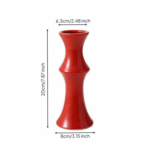 Bamboo Shaped Vase Retro Design House Decoration Elegant for Shelf