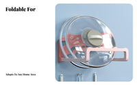 DrillDrillless Installation Foldable Basin Hanger Space-Saving Fold-Away Wall Mount Multi-Purpose Use Bathroom Organizer Strong Load-Bearing for Apartment Dwellers, Homeowners, Small Areas, Dorm Room, Kitchen, Bedroom