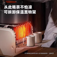 钓鱼取暖炉便携式户外小型燃气取暖炉液化气卡式取暖器帐篷烤火炉