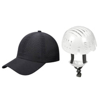 Perforated Safety Cap with Chin Strap Breathable Bump Cap with Chin Strap Lightweight Summer for Workers, Commuters, Outdoor Work, Commuting