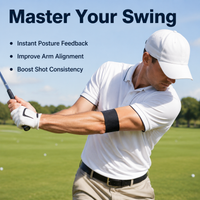 Adjustable Arm Strap, Armband Position Alignment, Elastic Motion Correction Band Sporting Swing Training Aid, Arm Elbow Posture Teaching Tool