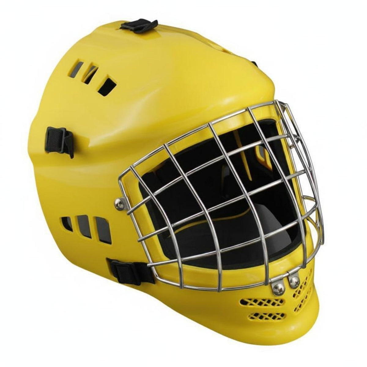 High-Toughness ABS Shell Ice Hockey Goalie Helmet EVA Foam Lining Goalie Helmet CE Certified Baseball Catcher Mask Adjustable Fit for Goalies, Catchers, Adults