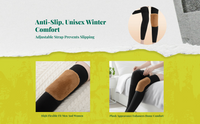 Wool Knee Pads, Thick, Thermal, Cold Weather, Unisex