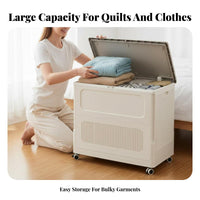 foldable Quilt Chest Large Capacity Bedding Container Foldable Design