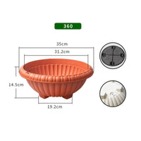 Plastic Hanging Planter Sturdy Hanging Flower Pot Drainage System for Balcony