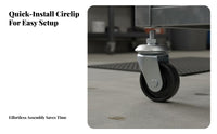 Universal Compatibility Heavy Duty Lifting Device Wheel Thickened Steel Plate Floor Lifting Device Caster Wheel Easy Installation