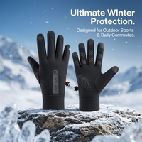 Winter Thermal Gloves for Men Women, Touch Screen Warm Fleece Lining Gloves, Windproof Water-Resistant Outdoor Sports Gloves for Cold Weather