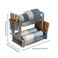 Rustproof stainless steel dish rack