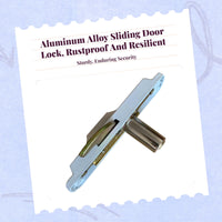 Sliding Door Lock, Aluminum Alloy Hook Lock, kid protection Protection, Easy Installation for Sliding Doors and Glass Panels