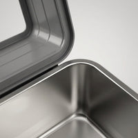 Stainless Steel Cat Litter Tray with High Sides, Open Pan with Ladle, Easy Indoor Multi-Cat Home Solution