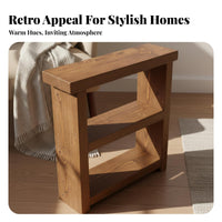 Multi-Tier decorative side table Table Vintage and design Nightstand with Storage Shelf for Students