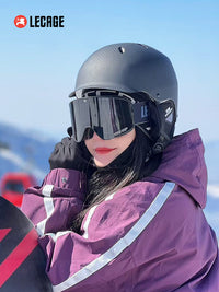 乐凯奇碳纤滑雪头盔安全防摔防撞滑雪盔滑雪装备男女碳纤维雪盔