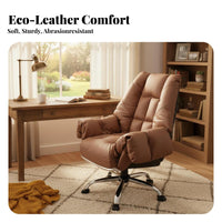 Highspine Managerial Chair Reclining Function Highspine Rolling Chair Adjustable Height Padded Armrests for Professionals