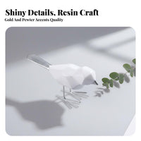 Gift Idea Origami Bird Figurine Minimalist Design Nordic Bird Statue Artistic Accent for Entrance Hall, Living Room, Bookshelf