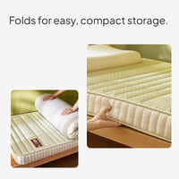 Latex Mattress Topper, Foldable Ergonomic Pad