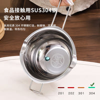 304 Stainless Steel Chocolate Melting Pot with Double Boiler