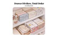 Stackable Clothes Drawer Space-Saving Pull-extendable Wardrobe Basket Large Capacity