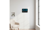 LED Digital Wall Clock Silent Digital Wall Clock 12/24-Hour for Living Room, Bedroom