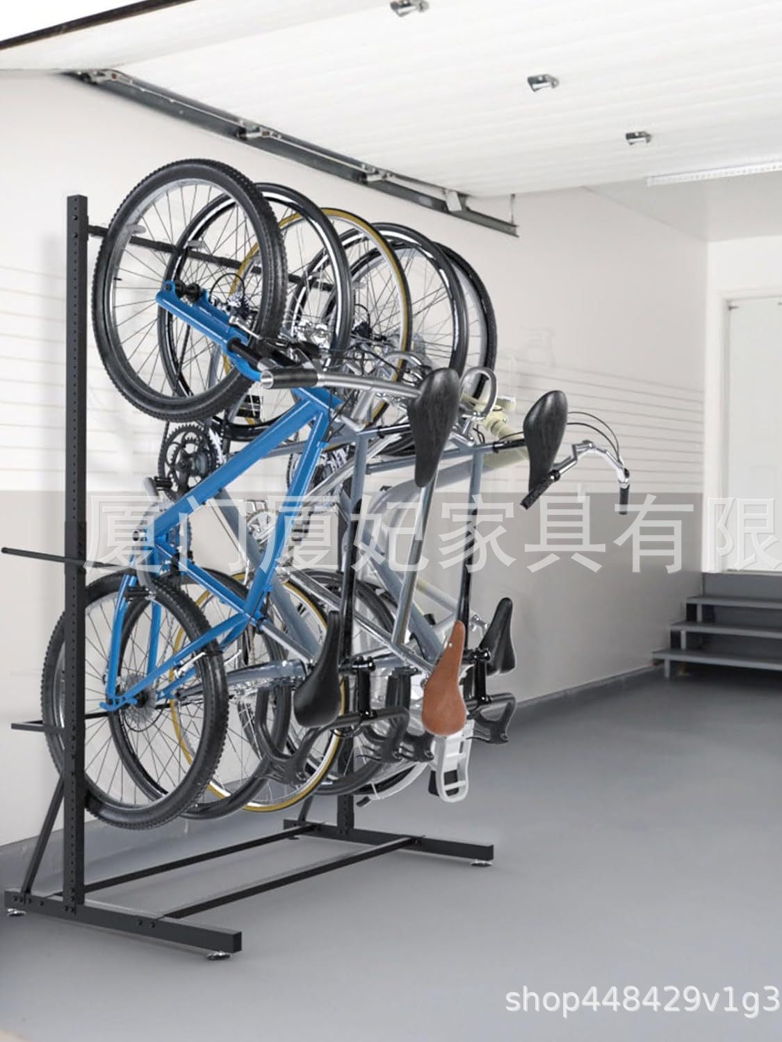 Adjustable Metal Bicycle Parking Rack for Multiple Bikes