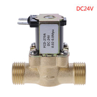 全铜4分电磁阀 有压进水阀 DC12V 24v 220v太阳能热水器阀