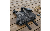 Detachable Foam Fishing Life Vest Long-Lasting Material Fishing Vest with Pockets Comfortable Fit Water Sports Gear Buoyant for Fishermen, Anglers