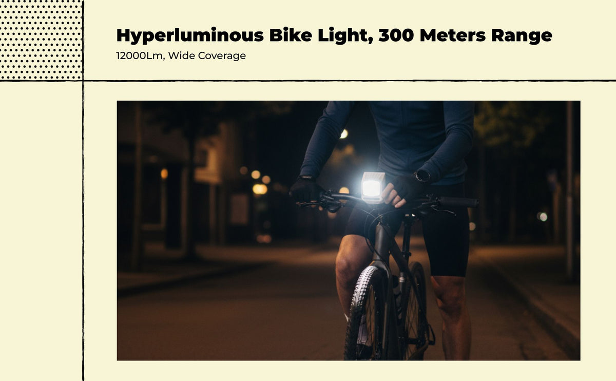 Waterproof USB bike headlight
