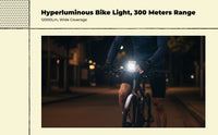 Waterproof USB bike headlight