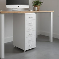 Under Desk Filing Cabinet Steel Construction Mobile Metal Storage Cabinet Waterproof Metal Drawer Cart for Bedroom