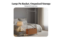 Rolling Clothes Organizer Mobile Design Rolling Valet with Bin for Dressing Room