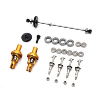 Drivetrain Assembly Upgraded Differential Set Maintenance Gearbox Assembly for Hobbyists, Builders, Rebuilds