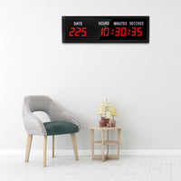 Large Digital Wall Digital Timepiece Count up Digital Wall Digital Timepiece