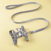 Adjustable Nylon Cat Harness and Leash Set, Strap Walking Harness for Outdoor Travel