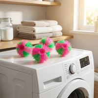 Washing Machine Pet Hair Remover and Laundry Balls, Round Hair Catcher for Cat Hair, 2-Pack 5cm Diameter for Home Use, Plastic Clothing Care Set