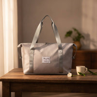 Travel Duffel Bag with Trolley Sleeve Waterproof Duffel Bag with Wet Compartment Large Capacity Versatile for Travelers