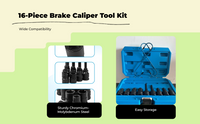 Brake caliper screw remover wrench