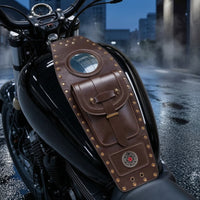 MotorcycleFront Bag Simple Installation Motorcycle Front Bag with Window Heavy Duty for Cruise Riders, Commuters, Road Trips